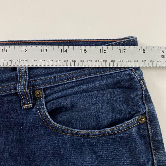 J.CREW The Sutton Jeans Mens 32 x 34 Measures 35.5 x 33 Blue Cotton Indigo Dye - Picture 8 of 12